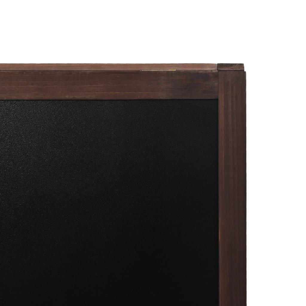 Double-Sided Blackboard Cedar Wood Free Standing