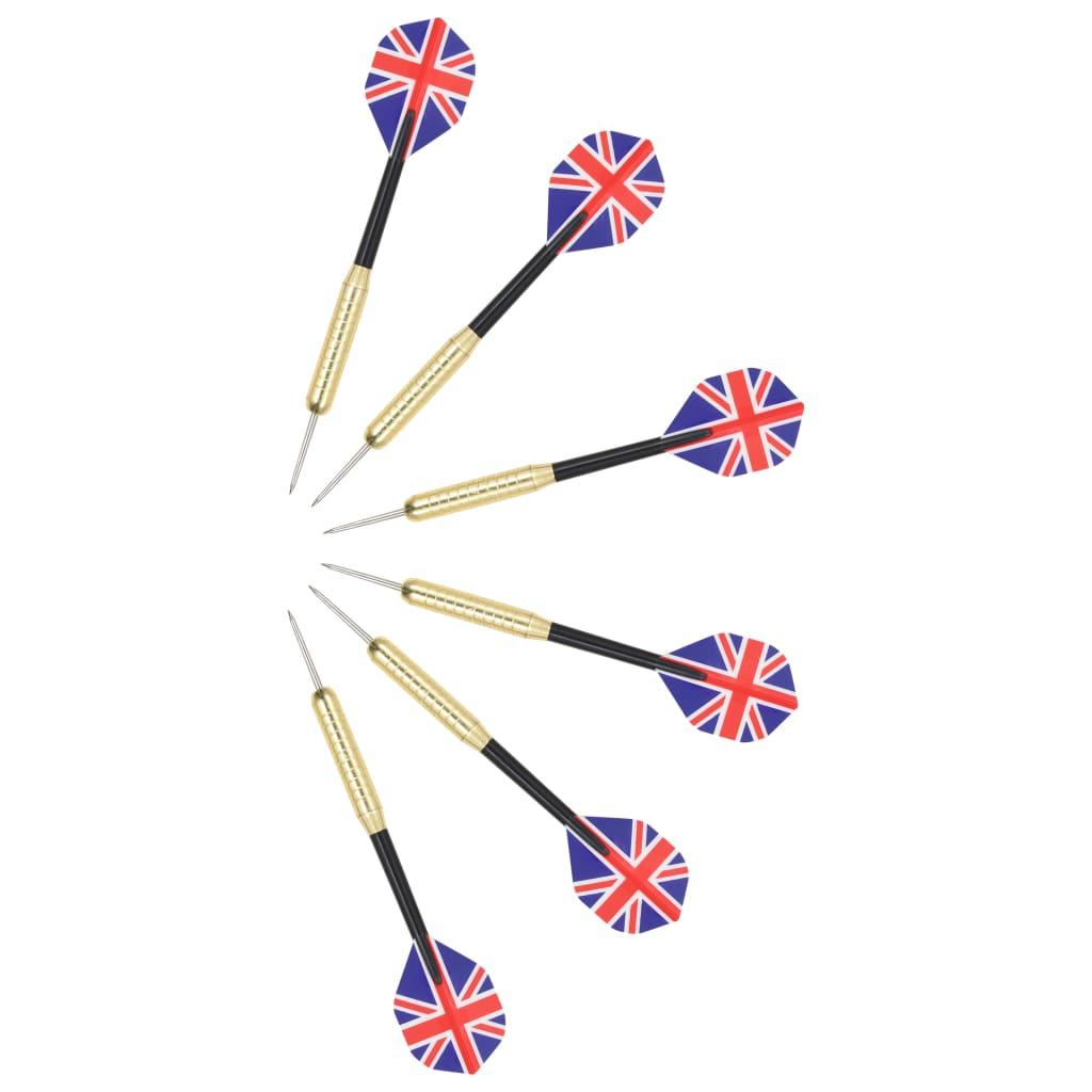 Professional Dart Set With Dartboard Sisal Steel