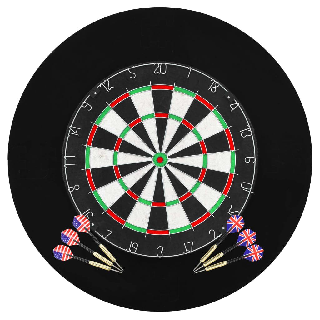 Professional Dart Set With Dartboard And Surround Sisal Steel