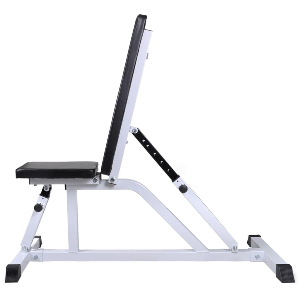 Workout Bench With Barbell And Dumbbell Set 60.5 Kg