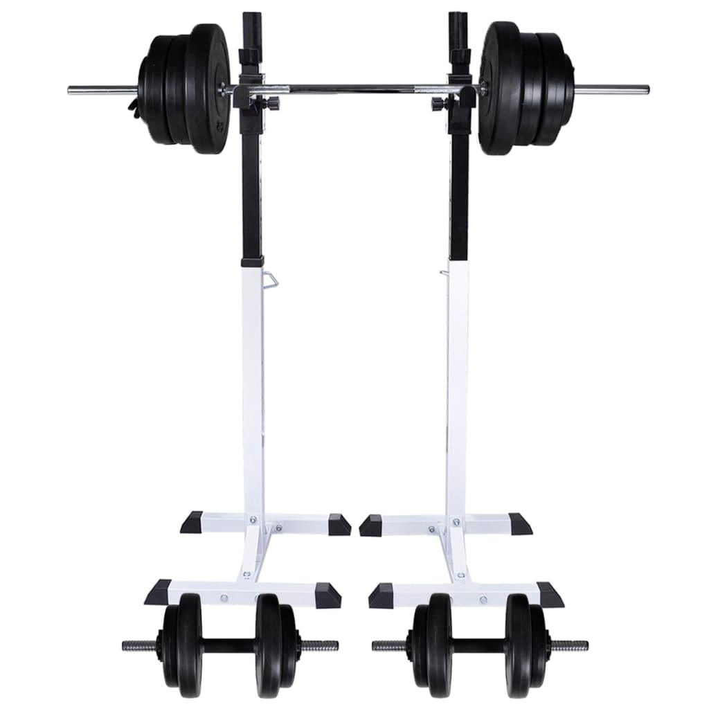 Barbell Squat Rack With Barbell And Dumbbell Set 60.5 Kg