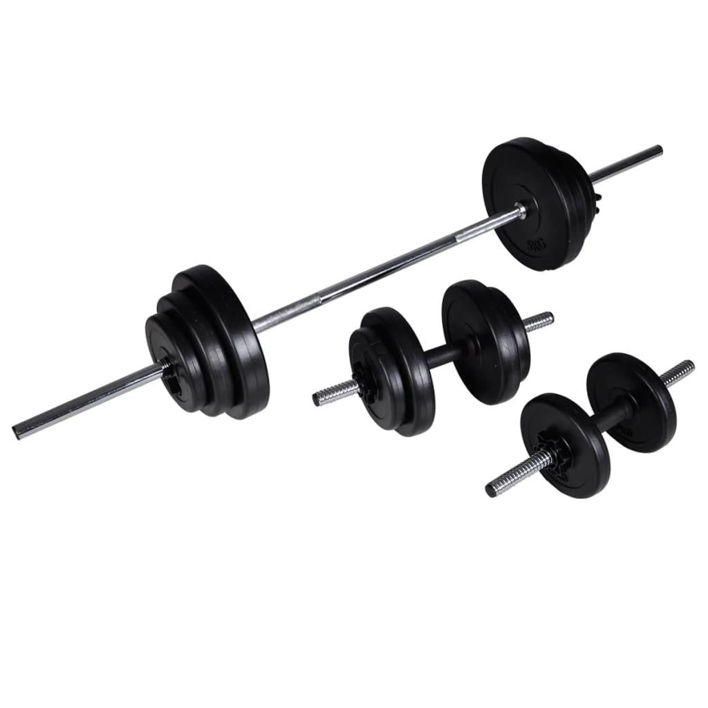 Barbell Squat Rack With Barbell And Dumbbell Set 30.5 Kg