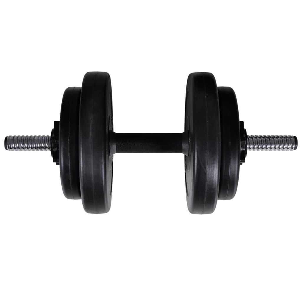 Wall-Mounted Power Tower With Barbell And Dumbbell Set