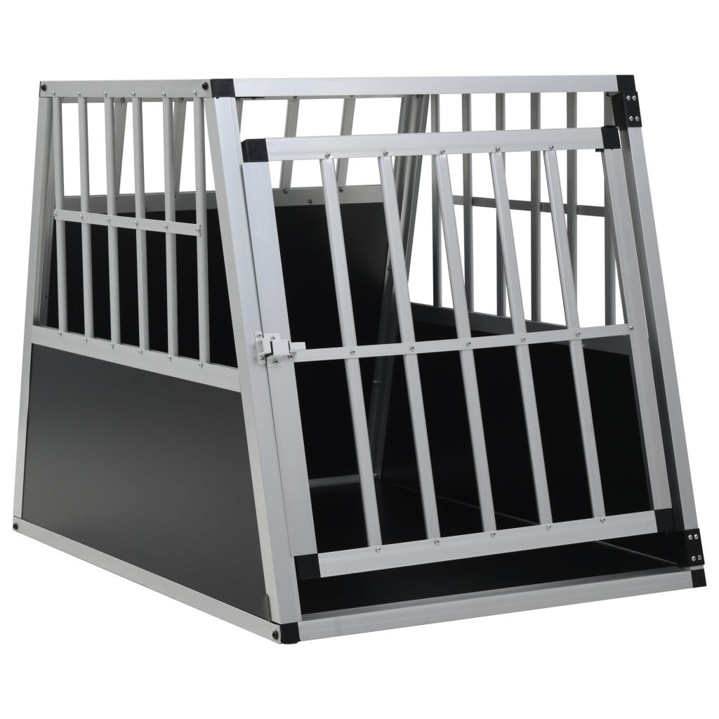 Trendyproduct.co.uk Dog Cage With Double Door vidaXL Animals & Pet Supplies Animals & Pet Supplies > Pet Supplies > Dog Supplies > Dog Houses Dog Houses Dog Supplies parcel Pet Supplies Silver vidaXL