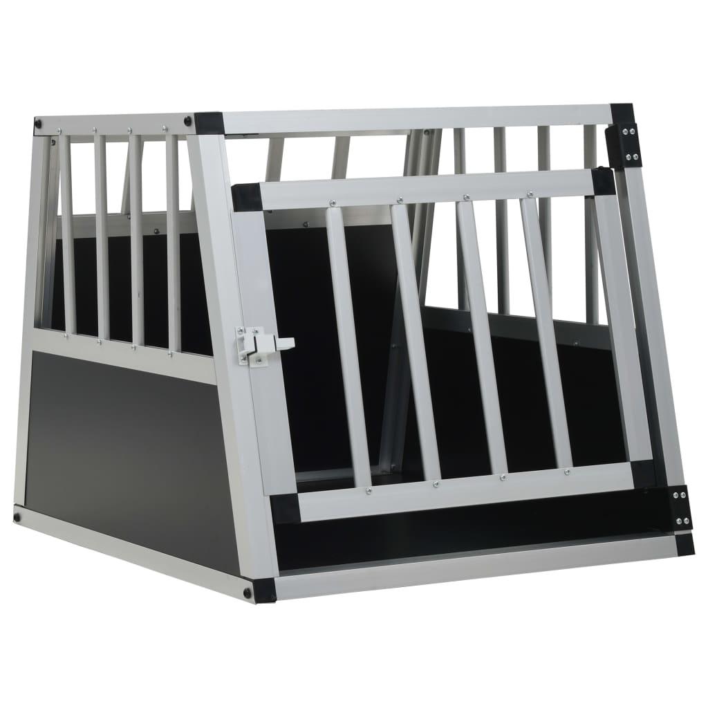 Trendyproduct.co.uk Dog Cage With Double Door vidaXL Animals & Pet Supplies Animals & Pet Supplies > Pet Supplies > Dog Supplies > Dog Houses Dog Houses Dog Supplies parcel Pet Supplies Silver vidaXL