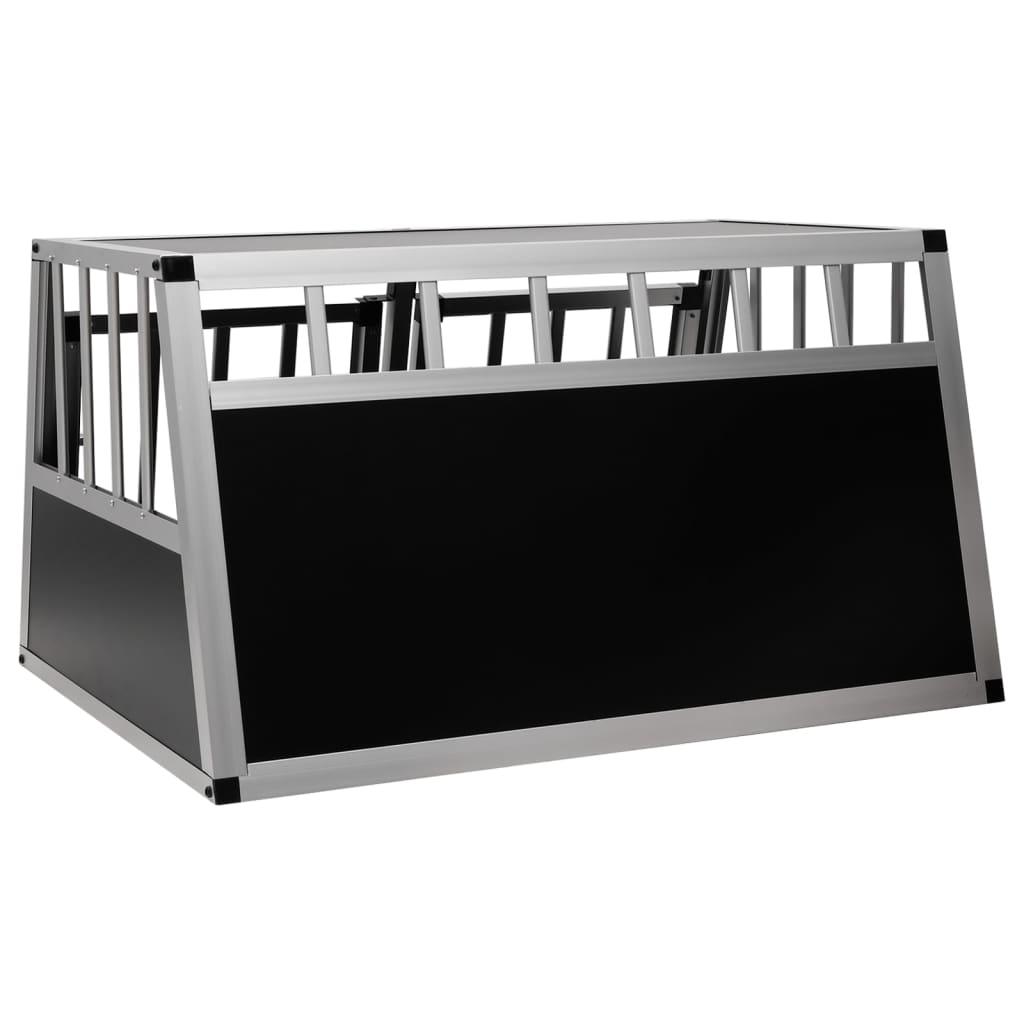 Trendyproduct.co.uk Dog Cage With Double Door vidaXL Animals & Pet Supplies Animals & Pet Supplies > Pet Supplies > Dog Supplies > Dog Houses Dog Houses Dog Supplies parcel Pet Supplies Silver vidaXL