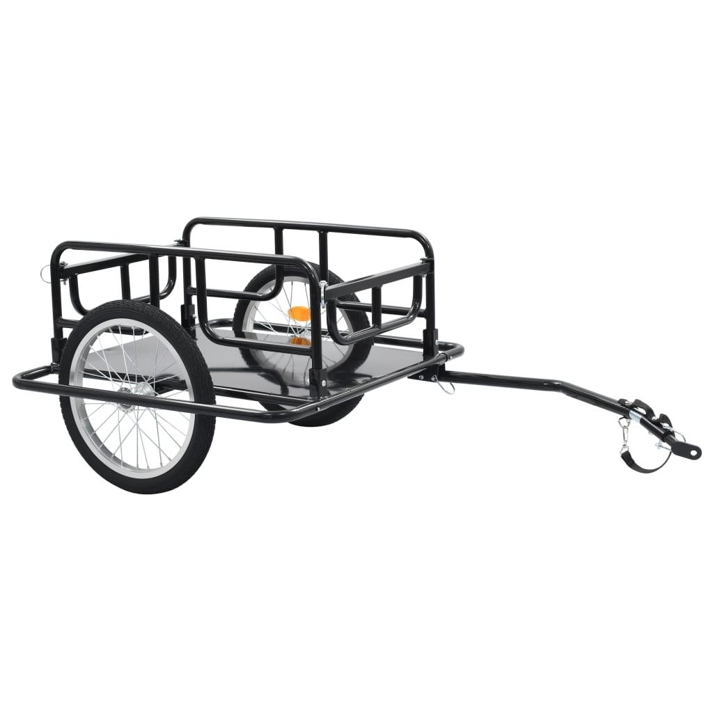 Bike Trailer 130X73X48.5 Cm Steel Black