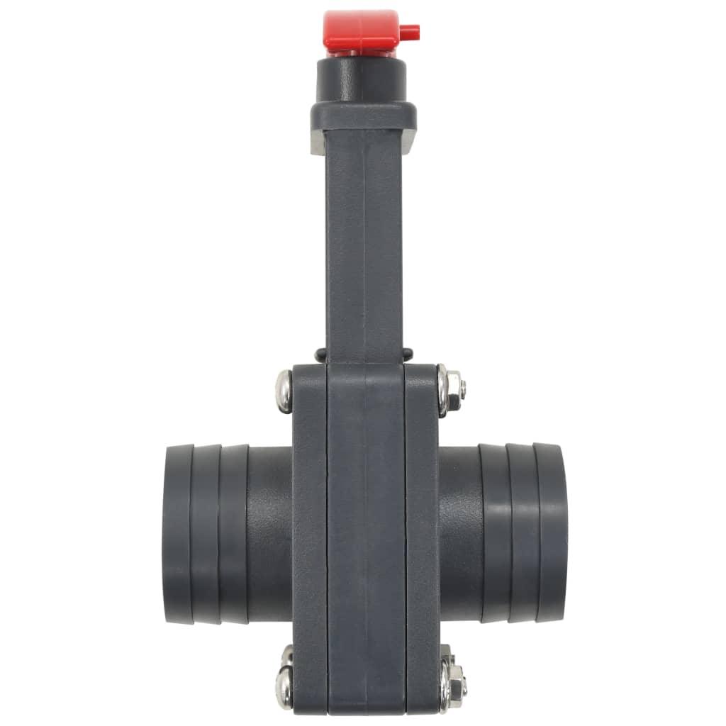 Pool Gate Valve 2 Pcs 1.5&quot;