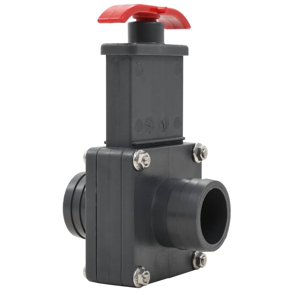 Pool Gate Valve 2 Pcs 1.5&quot;