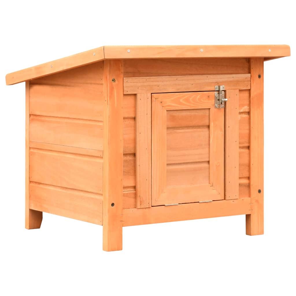 Cat House Solid Pine & Fir Wood 50X46X43.5 Cm