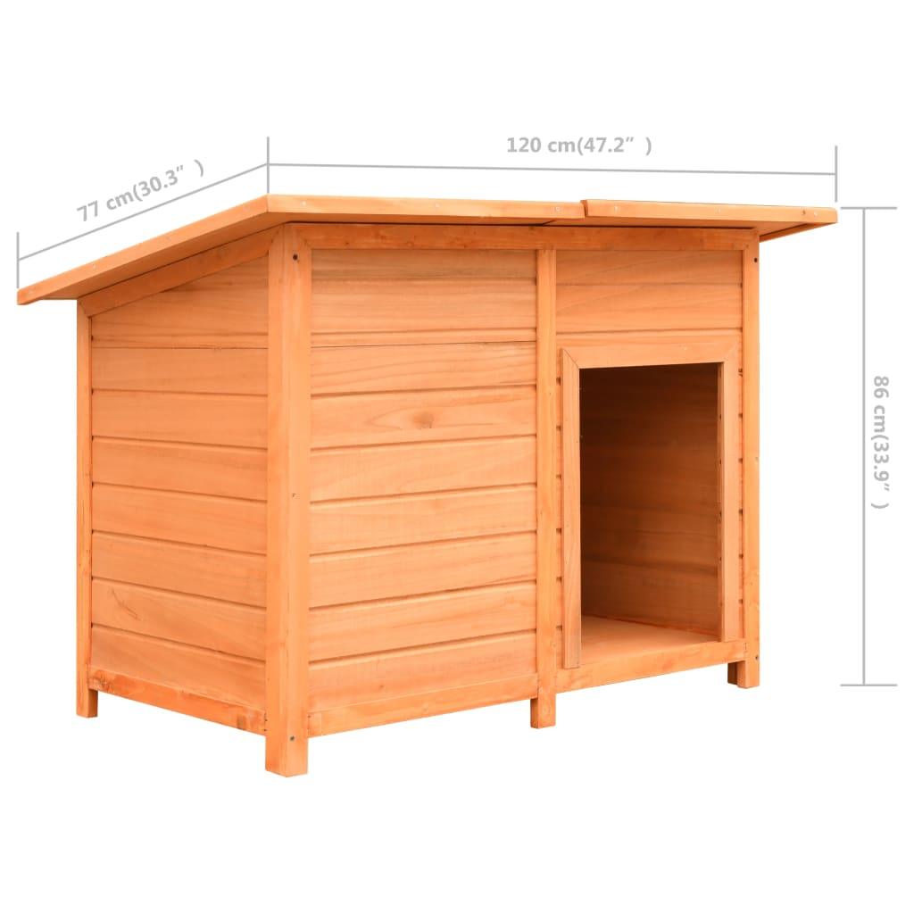 Trendyproduct.co.uk Dog Cage Solid Pine & Fir Wood 120X77X86 Cm vidaXL Animals & Pet Supplies Animals & Pet Supplies > Pet Supplies > Dog Supplies > Dog Houses Brown Dog Houses Dog Supplies parcel Pet Supplies vidaXL