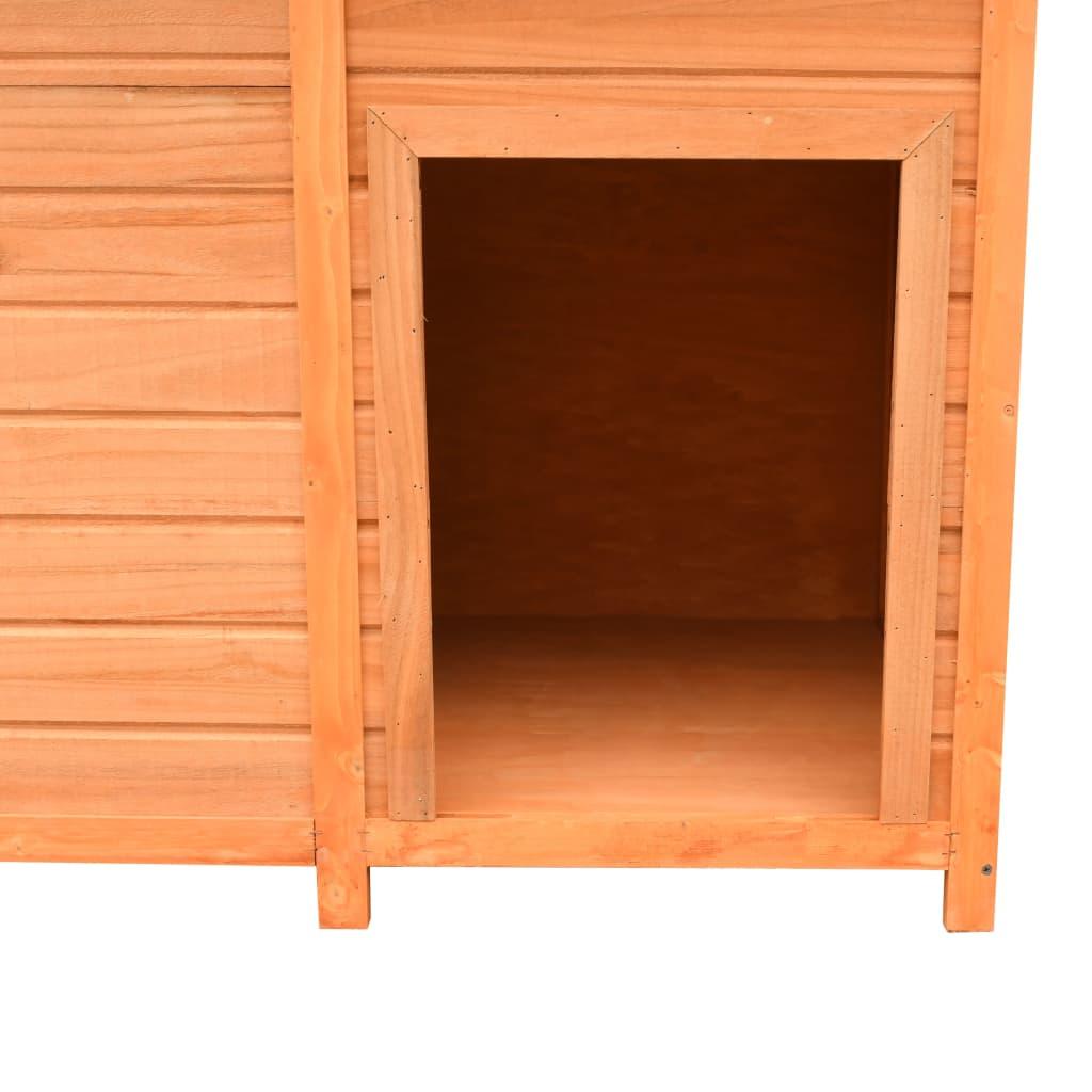 Trendyproduct.co.uk Dog Cage Solid Pine & Fir Wood 120X77X86 Cm vidaXL Animals & Pet Supplies Animals & Pet Supplies > Pet Supplies > Dog Supplies > Dog Houses Brown Dog Houses Dog Supplies parcel Pet Supplies vidaXL