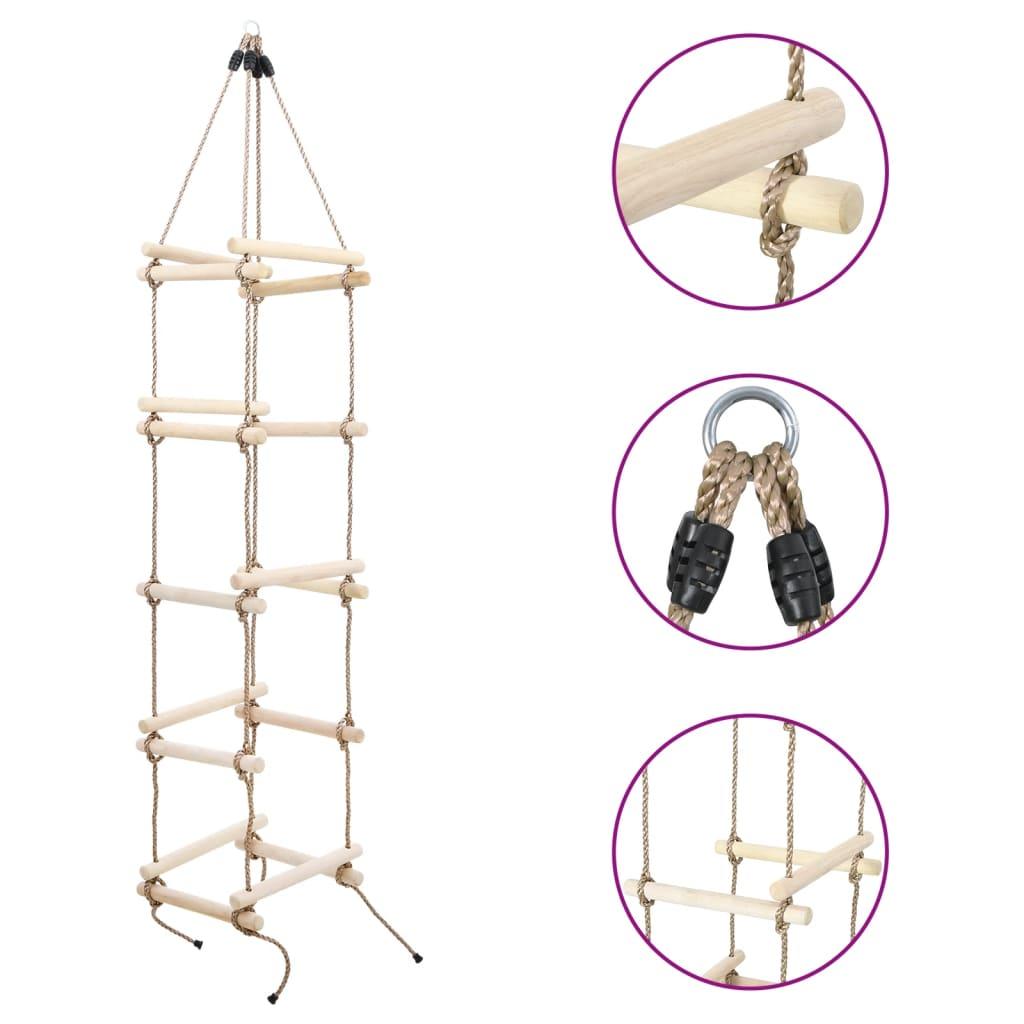 Kids Rope Ladder 200 Cm Wood