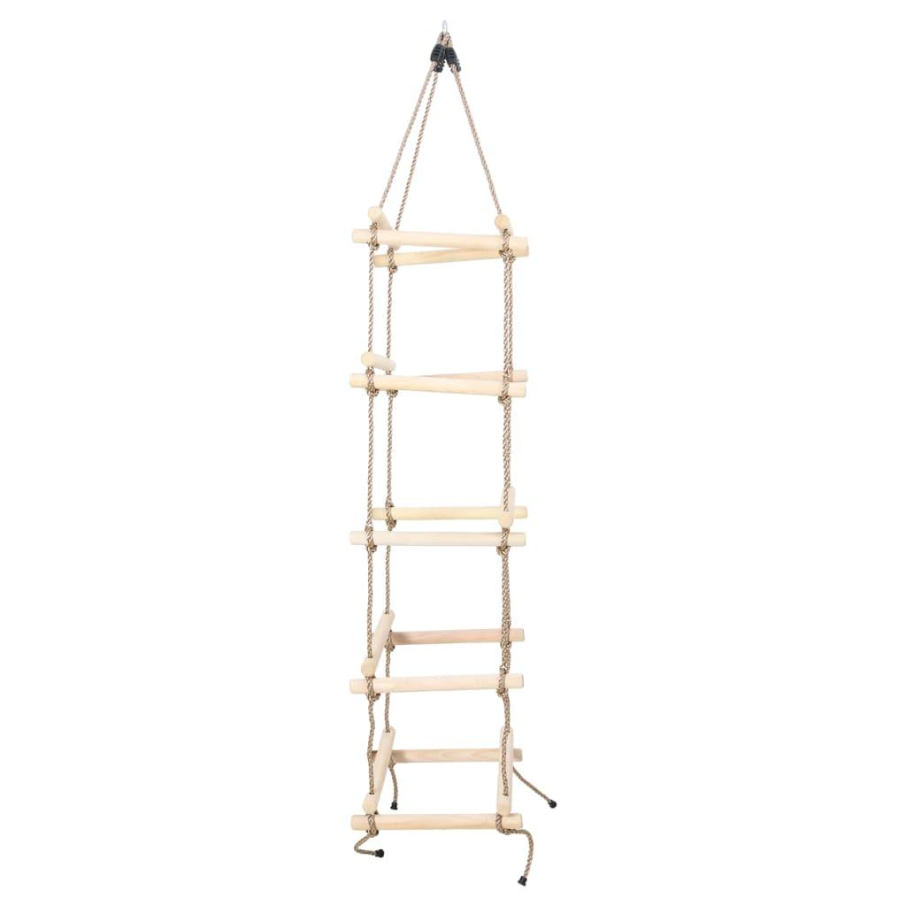 Kids Rope Ladder 200 Cm Wood