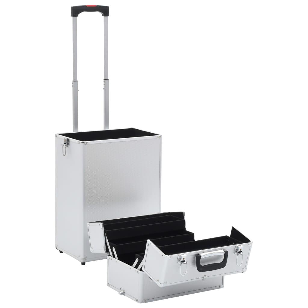 Make-Up Trolley Aluminium Silver