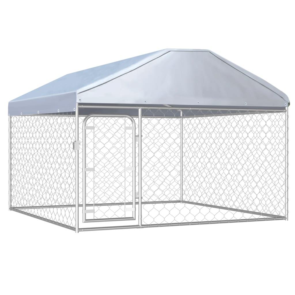 Outdoor Dog Kennel With Roof