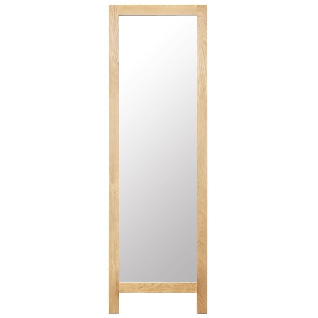 Freestanding Mirror 48X46.5X150 Cm Solid Oak Wood