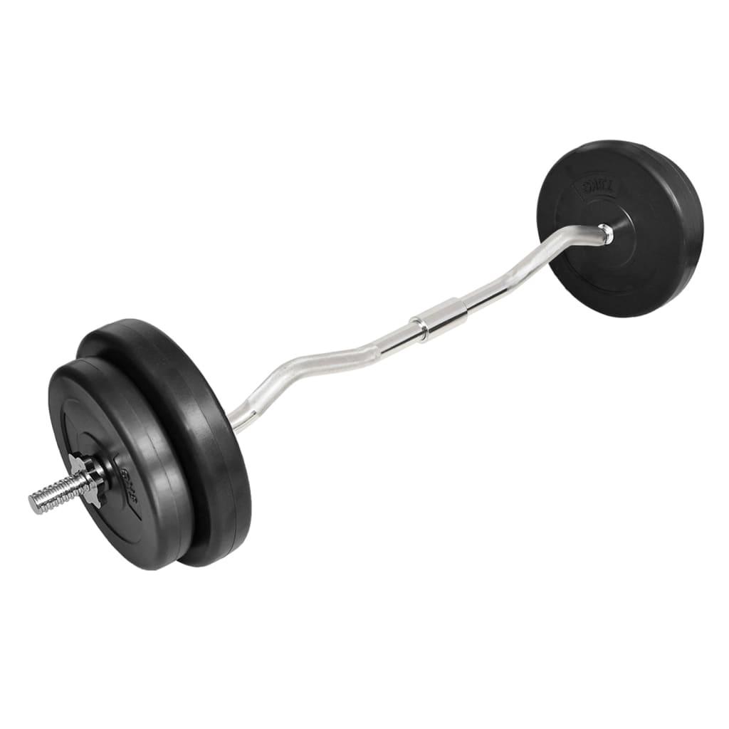 Curl Barbell With Plates