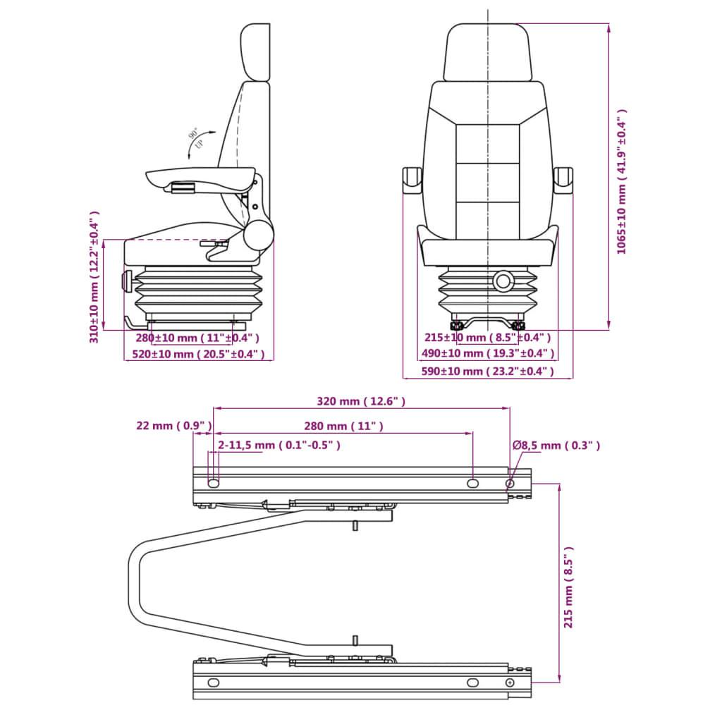 Tractor Seat With Suspension