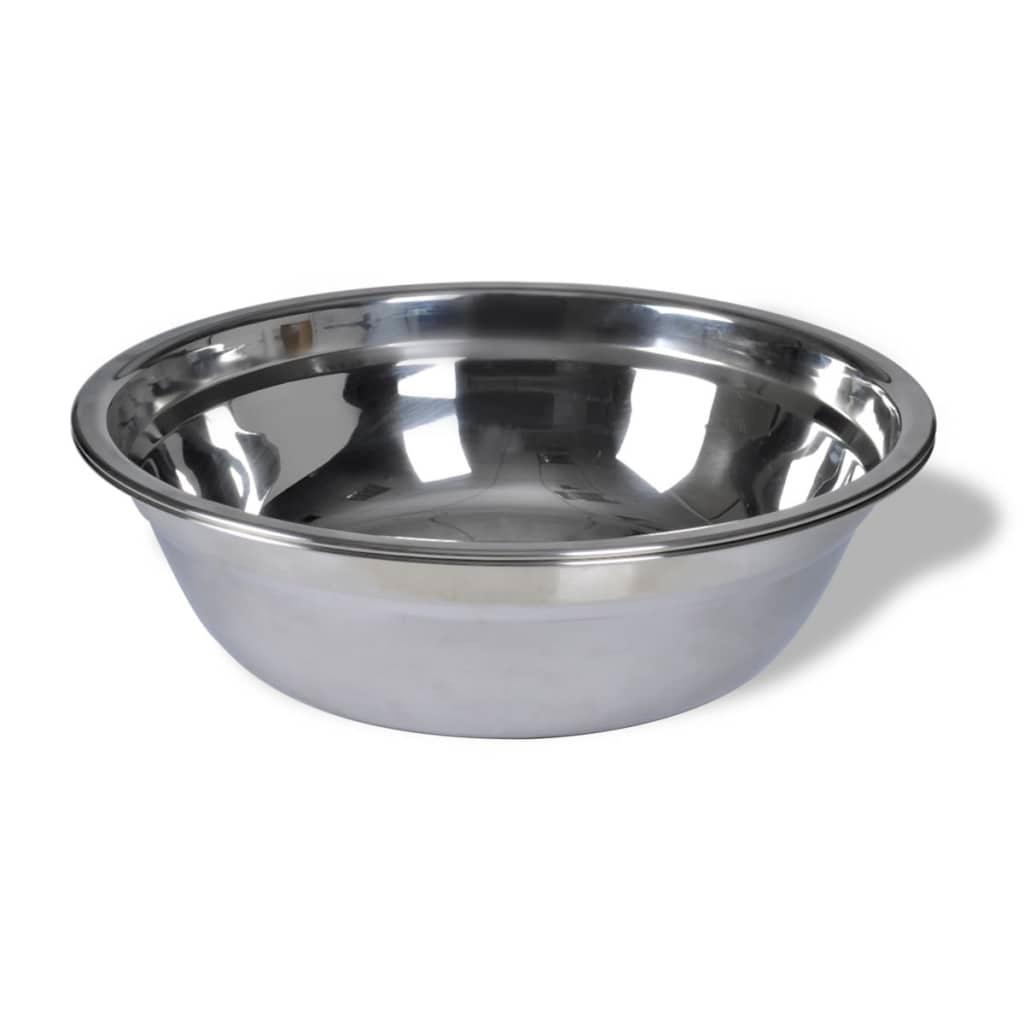 Adjustable Double Diner Pet Dog Feeding Stand & 2 X 1.6L Stainless Steel Bowls