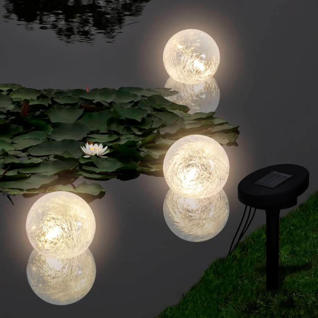 Solar Bowl 3 Led Floating Ball Light For Pond Swimming Pool