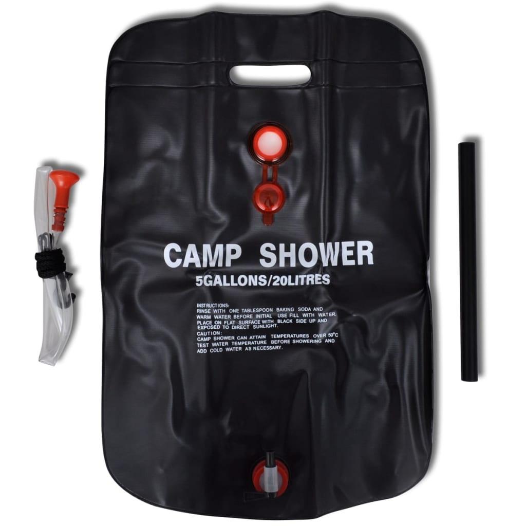 Camp Shower Solar Shower Outdoor Bath 2 Pcs