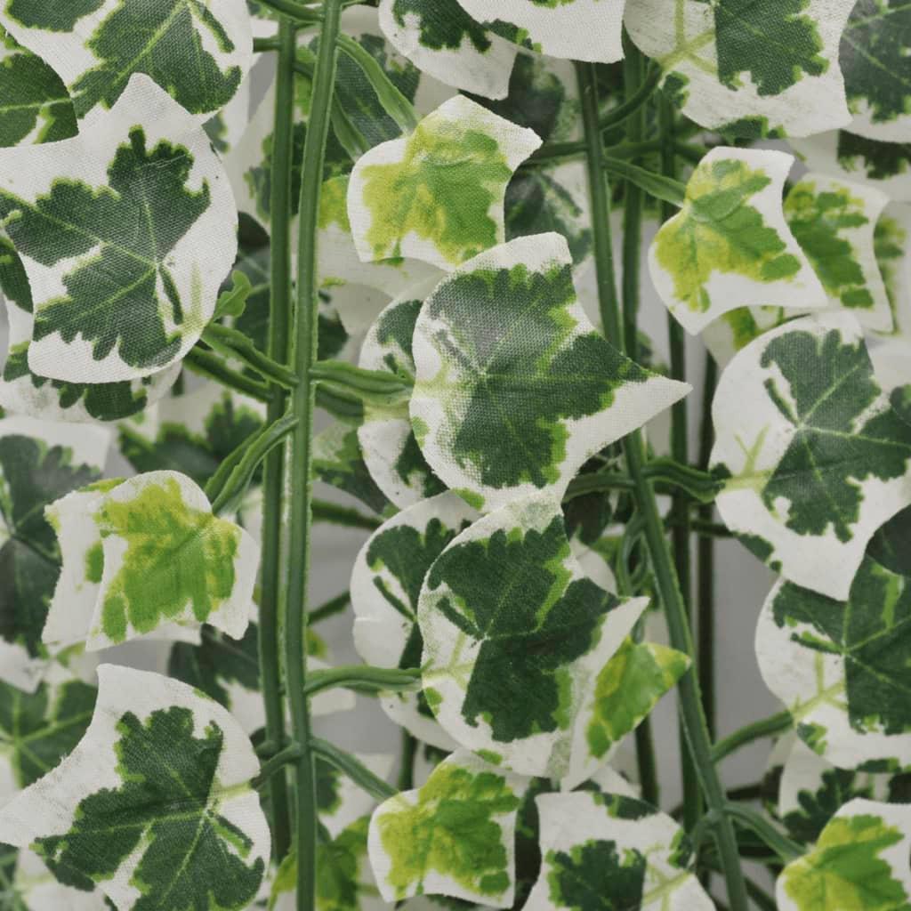 2 Pcs Artificial Ivy Bush 90 Cm Variegated