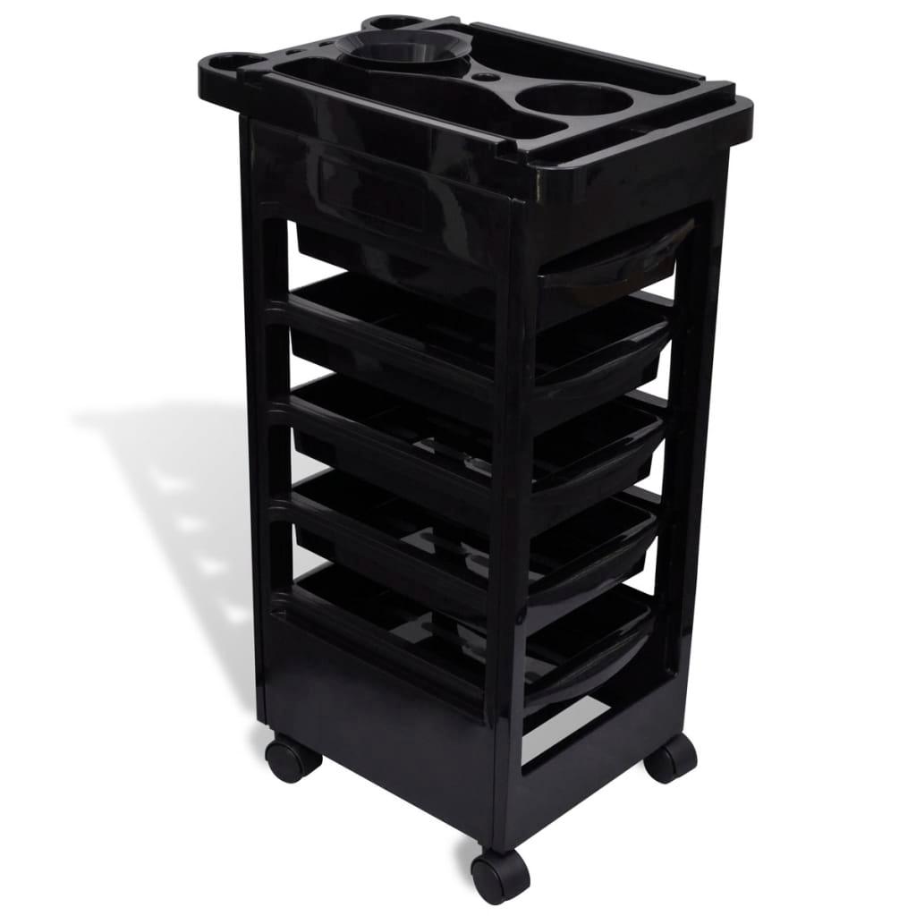 Hair Salon Plastic Trolley With Wheels