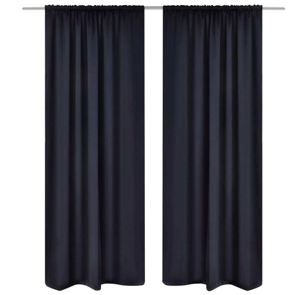 2 Pcs Slot-Headed Blackout Curtains