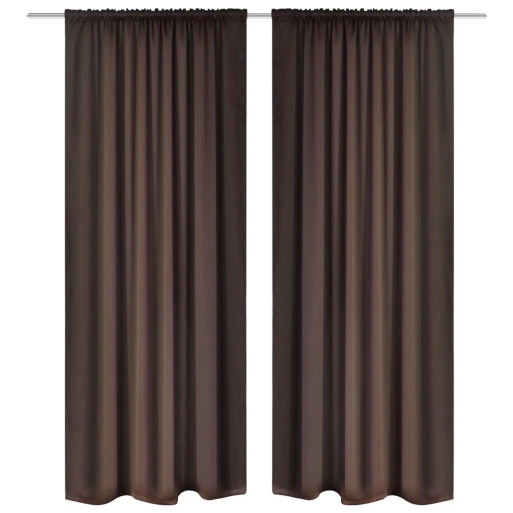 2 Pcs Slot-Headed Blackout Curtains