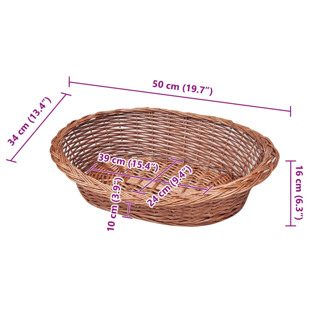 Trendyproduct.co.uk Willow Dog Basket/Pet Bed Natural vidaXL Animals & Pet Supplies Animals & Pet Supplies > Pet Supplies > Dog Supplies > Dog Beds Brown Dog Beds Dog Supplies parcel Pet Supplies vidaXL