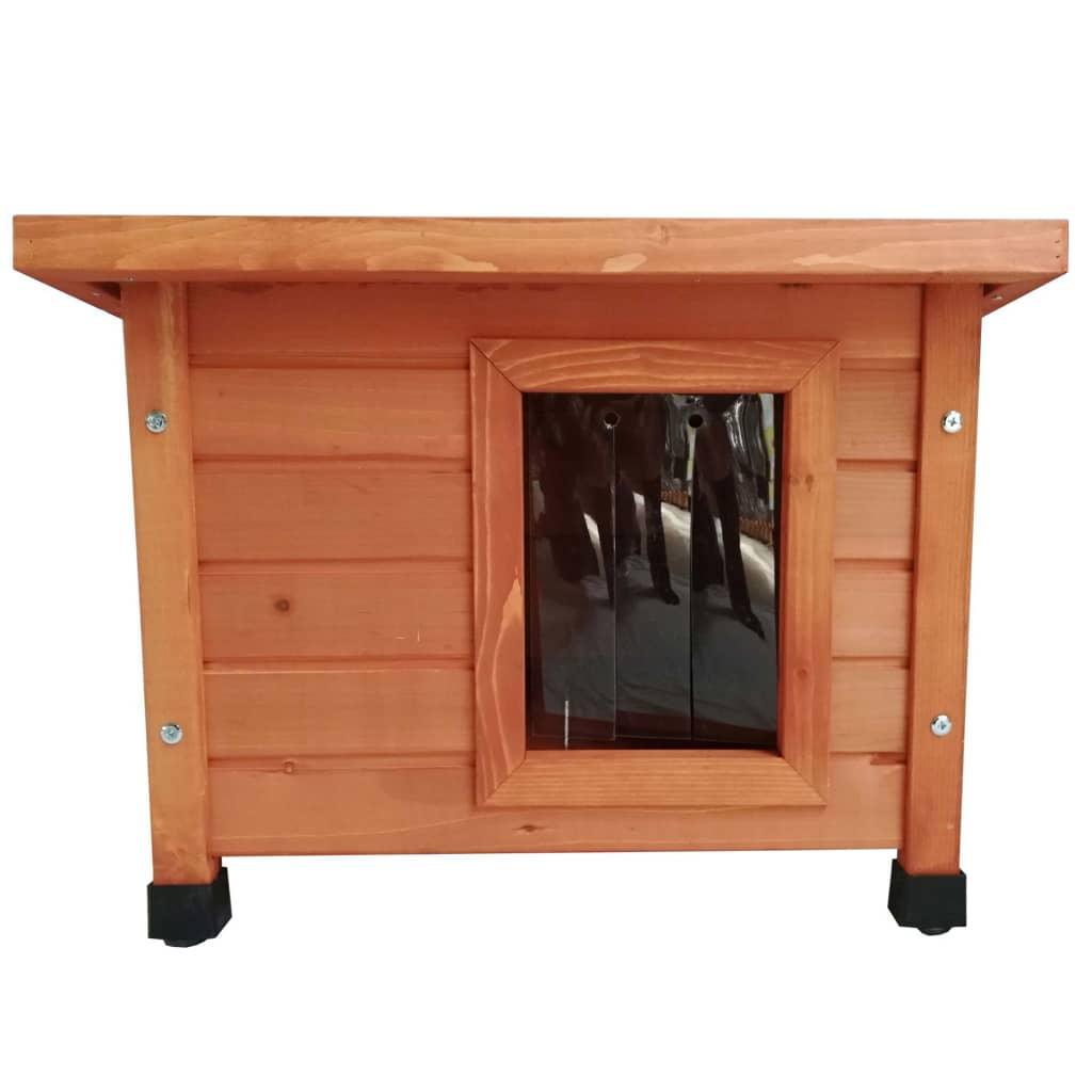 Trendyproduct.co.uk @Pet Outdoor Cat House Wood @Pet @Pet Animals & Pet Supplies Animals & Pet Supplies > Pet Supplies > Cat Supplies > Cat Furniture Brown Cat Furniture Cat Supplies parcel Pet Supplies