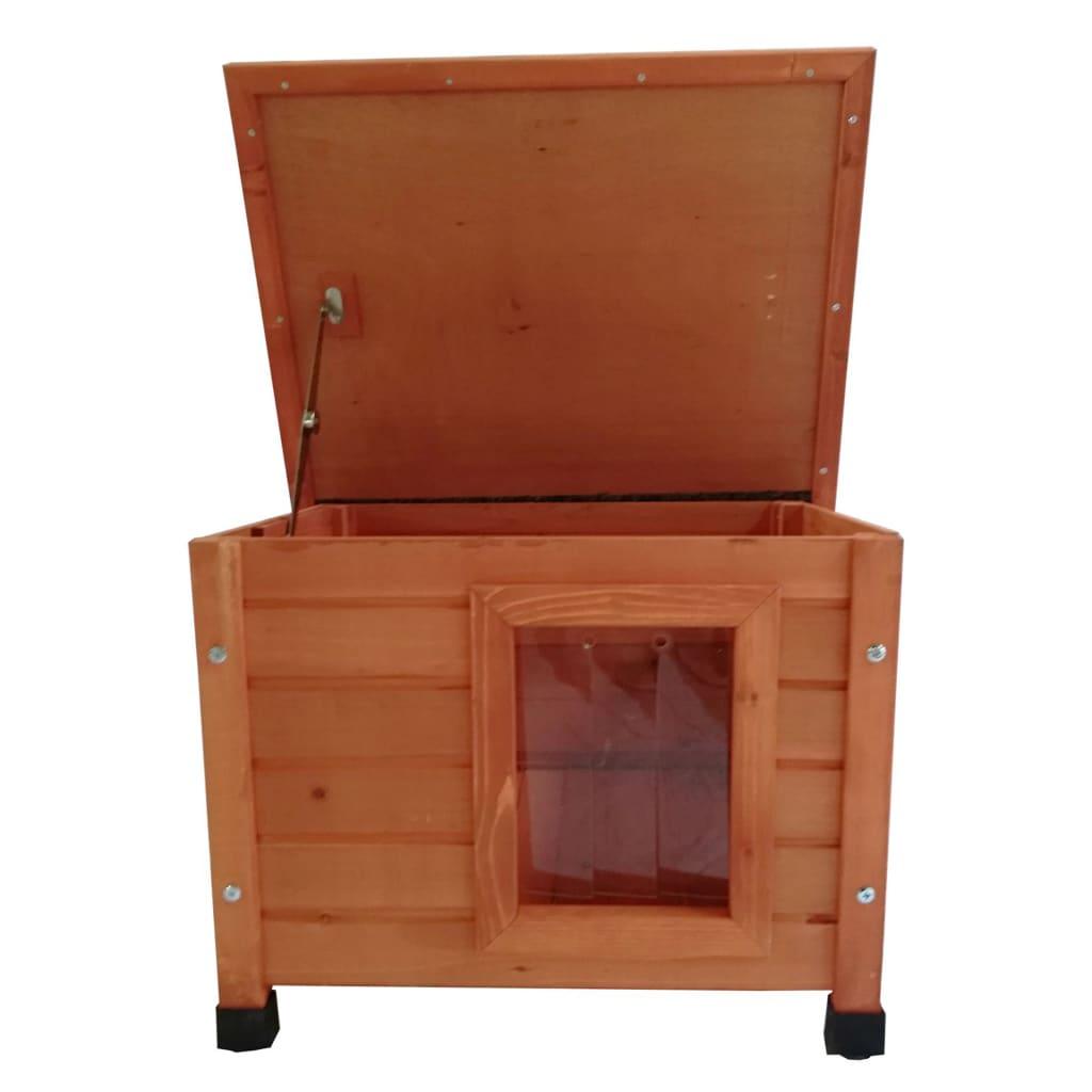 Trendyproduct.co.uk @Pet Outdoor Cat House Wood @Pet @Pet Animals & Pet Supplies Animals & Pet Supplies > Pet Supplies > Cat Supplies > Cat Furniture Brown Cat Furniture Cat Supplies parcel Pet Supplies