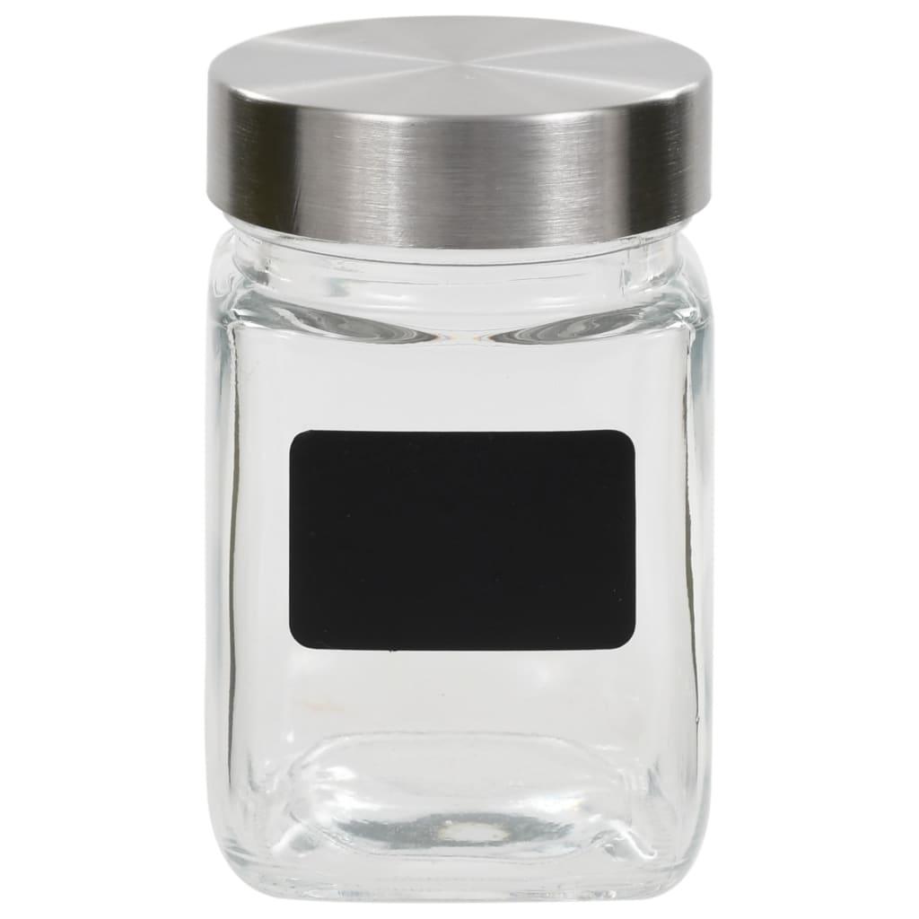 Storage Jars With Sticker 24 Pcs 300 Ml