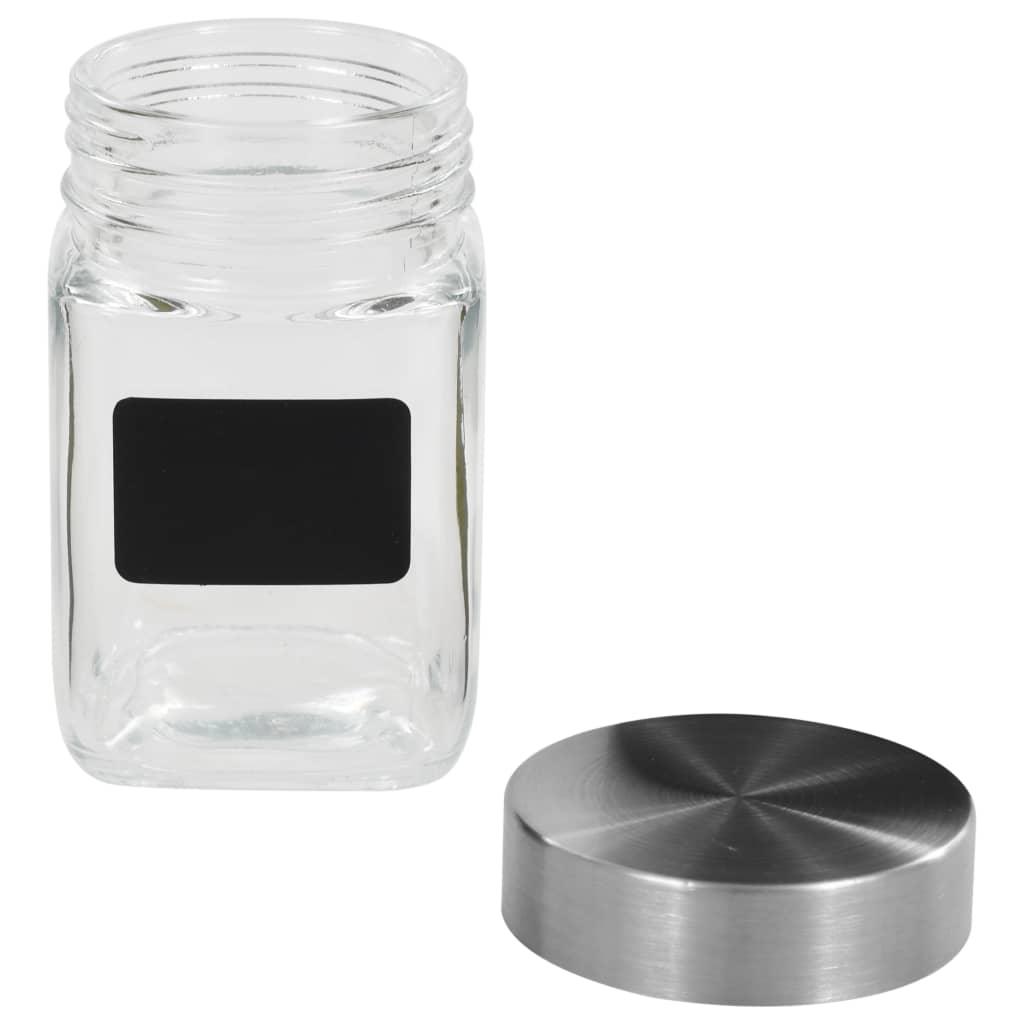 Storage Jars With Sticker 24 Pcs 300 Ml