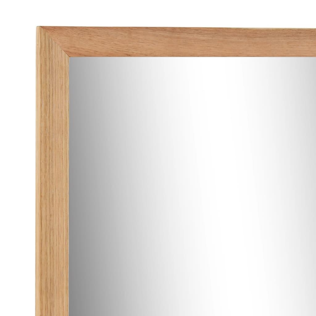 Bathroom Mirror 60X12X62 Cm  Solid Walnut Wood