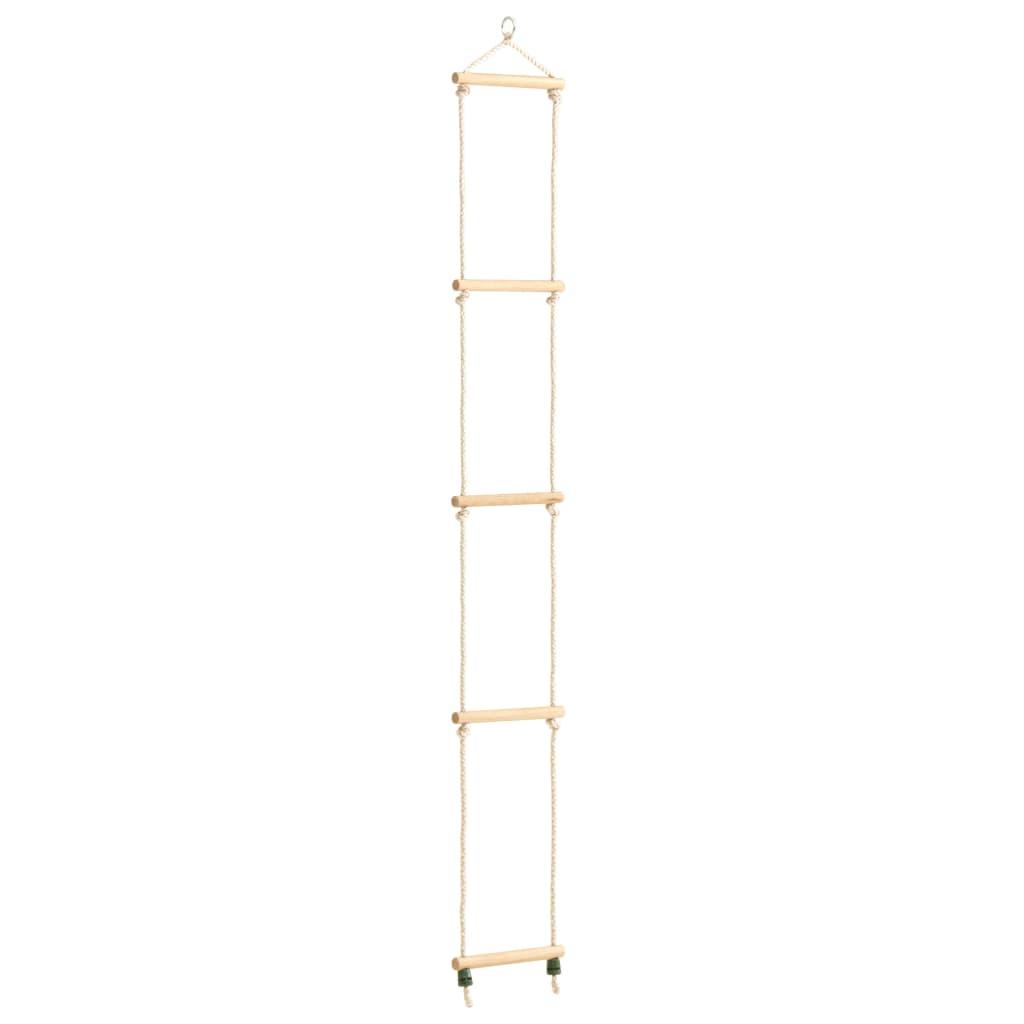 Kid's Rope Ladder Solid Wood And Pe 30X168 Cm