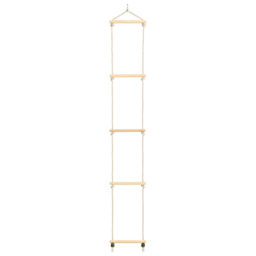 Kid's Rope Ladder Solid Wood And Pe 30X168 Cm