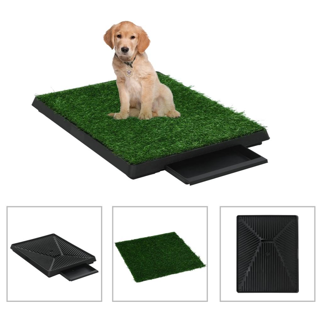 Pet Toilet With Tray & Faux Turf Green Wc