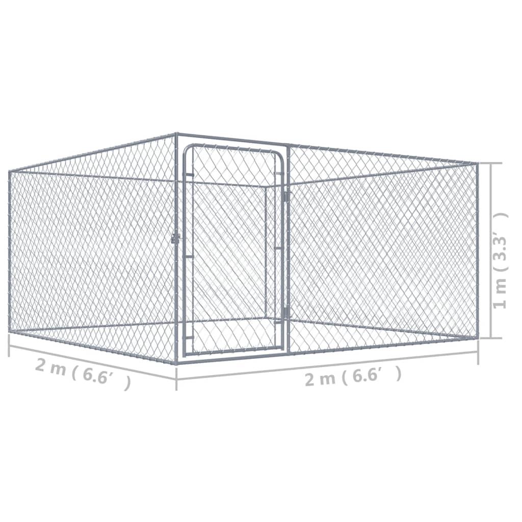 Outdoor Dog Kennel Galvanised Steel