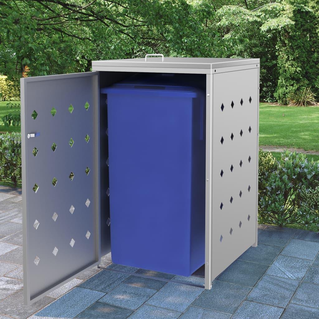 Triple Wheelie Bin Shed 240 L Stainless Steel