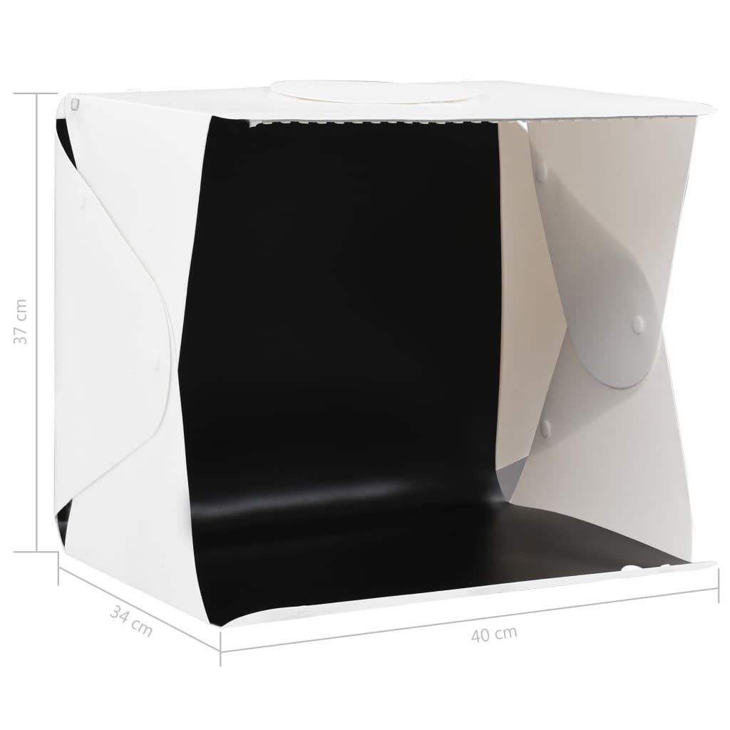 Folding Led Photo Studio Light Box Plastic White