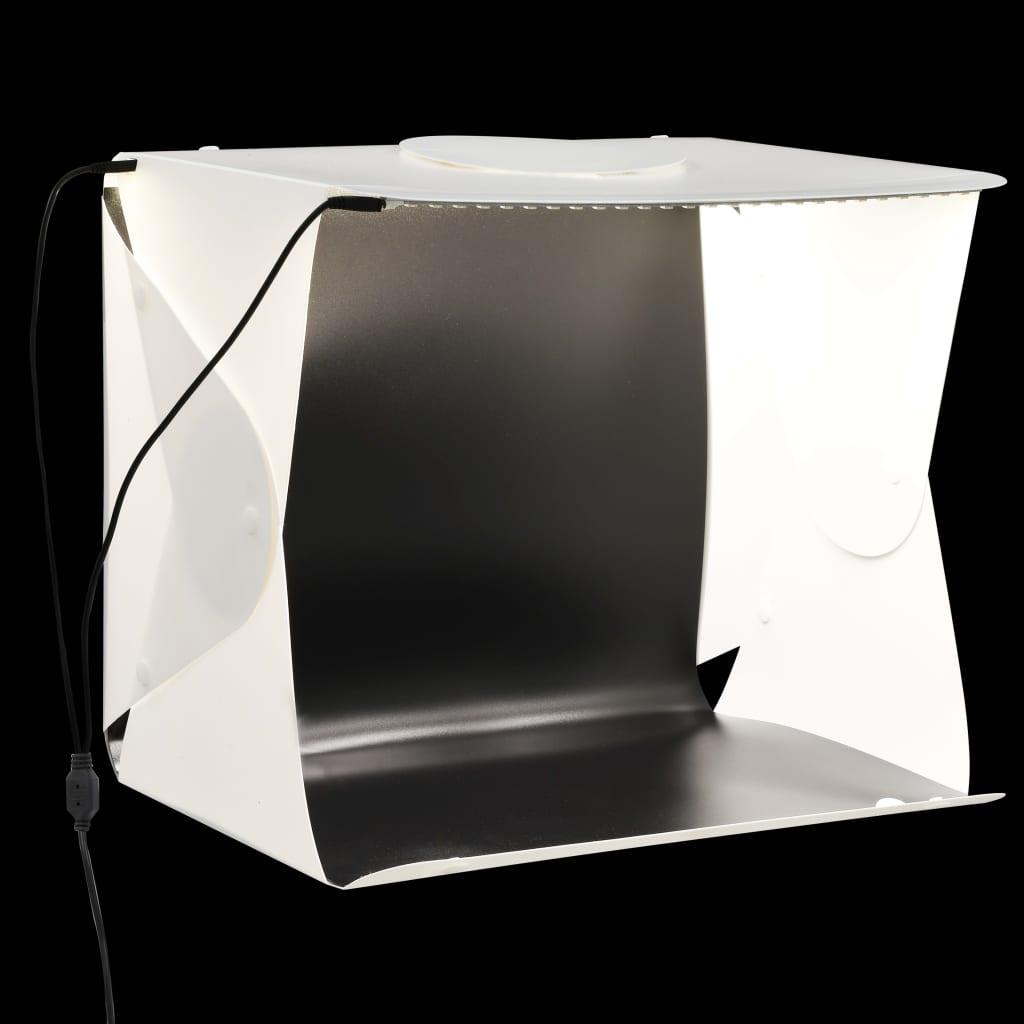 Folding Led Photo Studio Light Box Plastic White