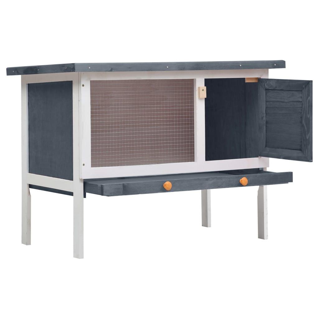 Outdoor Rabbit Hutch 1 Layer Wood