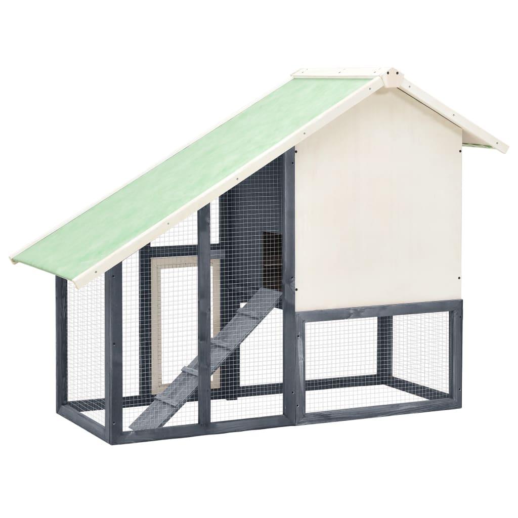 Rabbit Hutch 140X63X120 Cm Solid Firwood