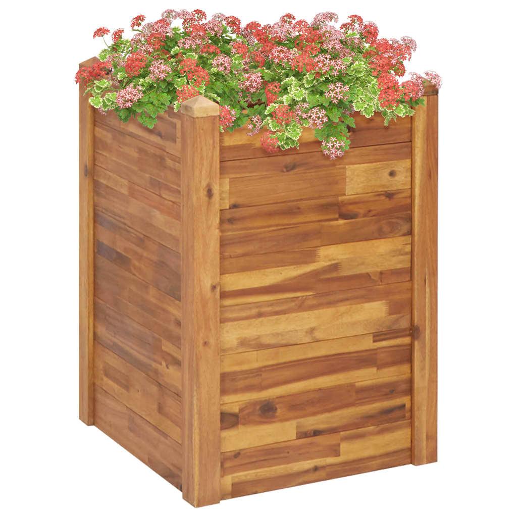 2-Tier Garden Planter Solid Acacia Wood