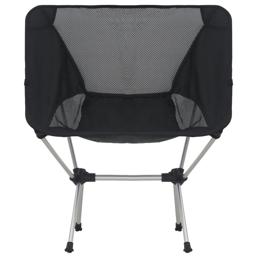 2X Folding Camping Chairs With Carry Bag 54X50X65 Cm Aluminium