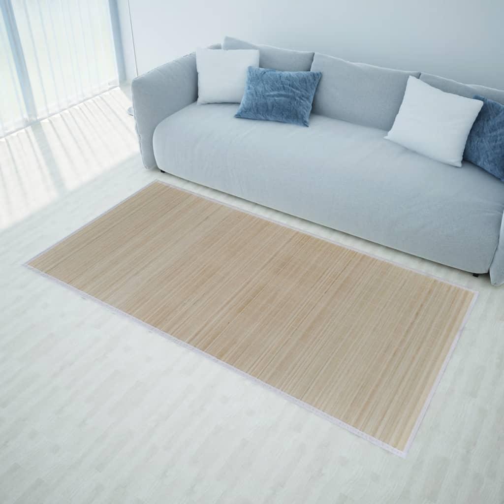 Rectangular Natural Bamboo Rugs 4 Pcs 120X180 Cm