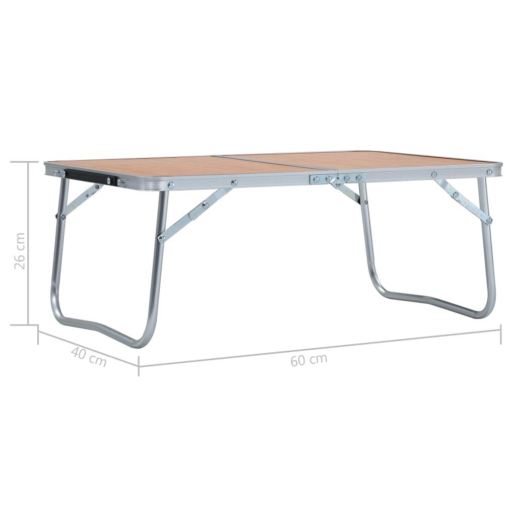 Folding Camping Table Aluminium 60X40 Cm