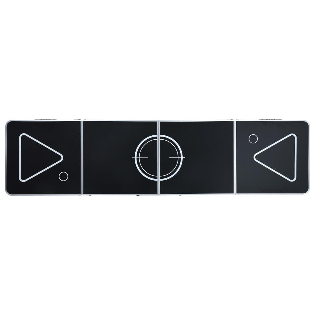 Folding Beer Pong Table 240 Cm Black